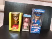 Bobble Head Nodder Early Funko Pink Elephant & Uncle Sam. Popsicle Man lot of 3