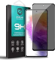 [ZUSLAB] Screen Protector for Galaxy A73 5G Privacy Screen Protector, Tempered Glass Case Film Friendly 9H Hardness Anti Spy for Samsung