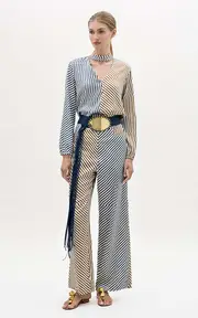 [Silvia Tcherassi] Jasper Silk Stripe Top