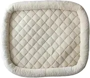 Sdlnklm Self -Heated Cat Bed, Not -Brief for Inside Outdoors, Kitten Puppies Pet Pad, Warm Heat Pillow, Self -Heating Cat Dog Mat 26 X 22 Inches, Beige