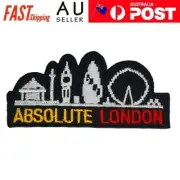 ABSOLUTE LONDON Iron on Patch Eye Big Ben Gherkin Souvenir Gift 7.5×3.5×0.1cm(1g