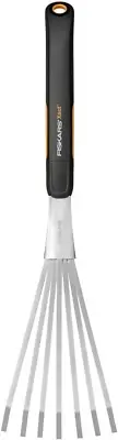 Xact Hand Rake, Heavy Duty Gardening Tool, Ergonomic Handle, Stainless Steel