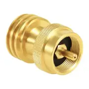 Solid Brass Saver Adapter 1 lb Round Propane Adapter 1‑20 Male Thread