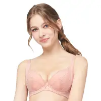 在飛比找Yahoo奇摩購物中心優惠-思薇爾 柔塑曲線系列B-D罩調整型蕾絲集中包覆塑身女內衣(澄