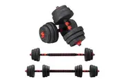 ProPulse 20KG Adjustable Dumbbell Barbell Set Home Gym Weights Exercise