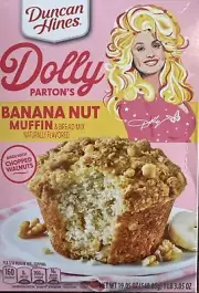 Duncan Hines Dolly Parton's Banana Nut Muffin & Bread Mix 19.05 oz