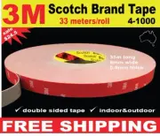 Scotch Brand Tape Double Sided Adhesive Tape Car Acrylic Foam 33mx 8mm