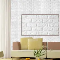 在飛比找森森購物網優惠-3D立體DIY仿磚紋壁貼3片組(大尺寸77*70cm)