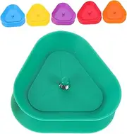 KOMBIUDA Triangle Card Clamp 6pcs Plastic Poker Holders Hands Card Game Tray Lightweight Portable