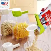Seal & Pour Food Storage Bag Sealer Clip Cereal Sealing Clip Reusable