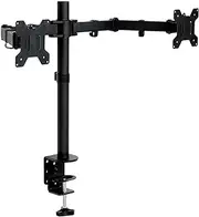 Monitor Arm Gas Dual Monitor Desk Mount Stand for 10-27" LCD LED Monitors, Ergonomic Full Motion Double Arms, Hold Up to 17.6 Lbs Each Arm, VESA 75x75/100x100mm Monitor Desk Mount