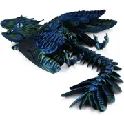3D Printed Crystal Dragon Flexible Articulated Dragon Fidget Toy Desktop Decor-Style 3