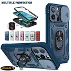 For iPhone 16 Pro Max 15 14 13 12 11 8 XS Case Shockproof Rugged Ring Full Cover