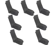 7 Pairs Bonds Circulation Crew Very Comfy Cotton Mens Socks Grey SZFP2N Bulk