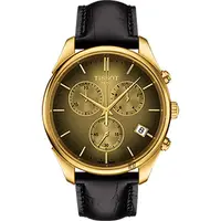 在飛比找PChome24h購物優惠-TISSOT 天梭 18K金 Vintage 石英錶-金x黑