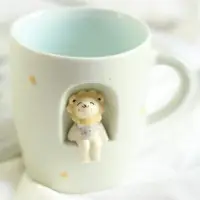 在飛比找樂天市場購物網優惠-咖啡杯 彩繪馬克杯-手繪超萌動物造型陶瓷水杯4色72ax23