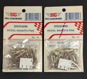 Original SIG F/F R/C Airplane Part #299 - No. 14 Model Makers Pins 2 Packs NOS
