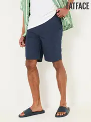 FatFace Mawes Navy Cotton Linen Chino Shorts (AJ1387) | $106