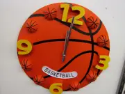 NEW 12" BASKETBALL WALL CLOCK 6688