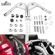 Detachable Two Up Luggage Rack Docking Hardware Mount For Harley 97-08 Touring