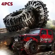 4PCS 1.9" Rubber Tyre Wheel Tire For 1/10 RC Crawler Car Axial SCX10 Gen8 TRX4