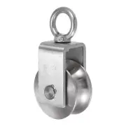 Pulley Wheel 304 Stainless Steel, M68 U Type Rope Pulley Loading 2000lbs