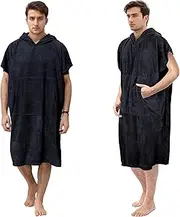 Catalonia Microfiber Surf Poncho with Pocket, Absorbent Change Towel Robe for Outdoor Sports, Swimming, Camping, Hiking, Cycling, Gym, Fitness, Skiing -Soft, Quick Drying