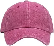 [BaronHong] Mens Womens Washed Distressed Twill Cotton Vintage Adjustable Baseball Cap