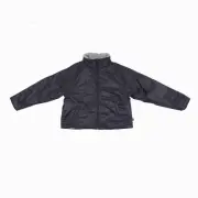 Bass Outdoor Women Reversible Fleece Zip Jacket Black/Gray Size XL