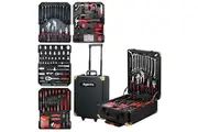 1375PCS Portable Tool Kit Trolley Comprehensive Repair Universal DIY Hand Tools Case Mechanics Toolbox Set Organiser Box with Wheels and Locks 50X37X10CM