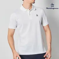 在飛比找momo購物網優惠-【Munsingwear】企鵝牌 男款白色POLO衫日本製 