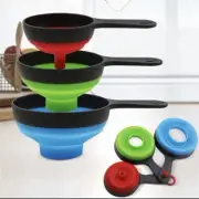 3 Pcs Food Grade Funnels for Filling Bottles Wide Mouth Canning Kitchen Use Set.