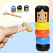 A Little Small Wooden Unbreakable Man Puppet Novelty Funny Toy Creative G.pi