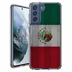 For Samsung Galaxy S20 S21 S23 S24 FE 5g TPU Case+Glass(Wood MX Flag)