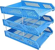 AUTSUPPL 1 Set Stackable File Tray Organizer Rack for Desk for Office and Home Versatile File Holder for Papers Books and Supplies Easy Assembly and Tidy Workspace