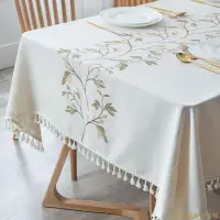 在飛比找樂天市場購物網優惠-北歐風棉麻餐桌布棉桌布桌巾日式簡約桌布布藝長方形ins茶幾布