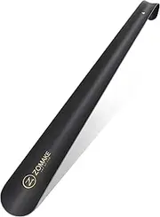 [ZOMAKE] Shoe Horns Long Handle Metal Shoe Horn - 42CM Stainless Steel Long Shoehorn for Boots - Metal Shoe Horns for the Elderly Kids Women Men