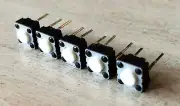 DIGITECH RP-100A ARTIST - REPLACEMENT FOOT SWITCHES & EDIT BUTTONS - SET OF 5
