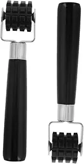 2pcs Sound Deadening for Cars Alloy Plastic Black Car Sound Proofing Car Smoothing Tools Wooden Screen Tool Roller