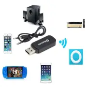 Wireless Bluetooth 3.5mm AUX Audio Stereo Music Home Car Receiver Adapter Mic