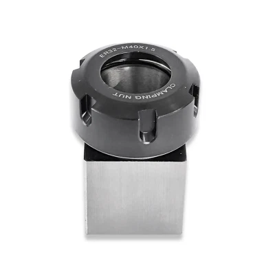 ER32 COLLET HOLDER SQUARE BLOCK WITH COLLET NOSE FOR HOLDING ER32 COLLETS