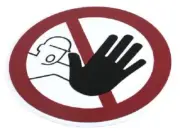 4x Wolk NO UNAUTHORISED ACCESS SIGNS 200mm Aluminium, Red