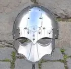 Designer 18GA SCA LARP Viking STEINER Helmet Knight Armour Helmet Replica gift