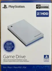Seagate - STLV2000101 - 2TB External HDD Game Drive for PS5 USB 3.0 - White
