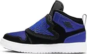 Nike Sky Jordan 1 PS Kids Black/Blue Royal BQ7197-004, Black/Blue Royal, 2 Little Kid