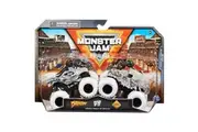Monster Jam, Official Dragon Vs. Yeti Die-Cast Monster Trucks, 1:64 Scale, Kids Toys for Boys Ages 3 and up