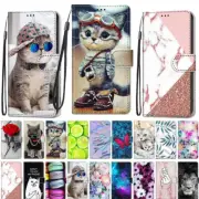 Lion Flower Cat Unicorn Wallet Phone Case For Samsung S20 S21 S22 S23 Ultra A53