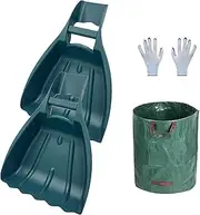 Leaf Scoop | Hand Held Garden Rake Grabbers - Ergonomic Sturdy Lightweight Scoop for Debris Lawn Backyard Yard Grass Cleaning Waste Scooping