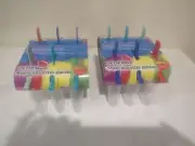 12 Pack Popsicle Maker Mould Frozen Juice Yogurt Ice Cream