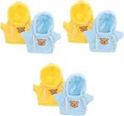 SAFIGLE 6 Pcs Accessories Mini Doll Animal Costume Plush Bear Clothes Stuffed Animal Clothing Doll Clothes Baby Babydoll Baby Clothes Bear Costume Delicate Animal Hoodie